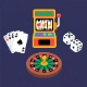 Casino spellen variatie icoon
