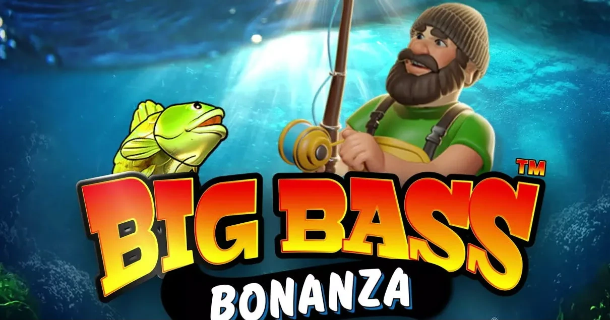 Big Bass Bonanza slot met visser en springende vis